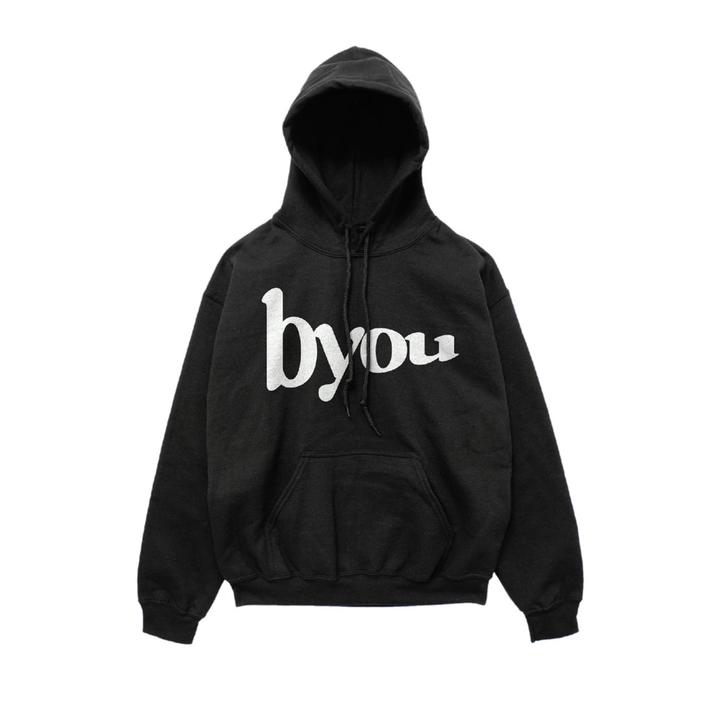 Black "byou" Long Sleeve Hoodie